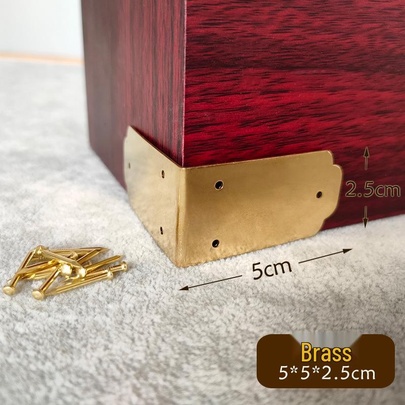 Antique Bronze Double-Sided Corner Protector for Jewelry Box (5cm)