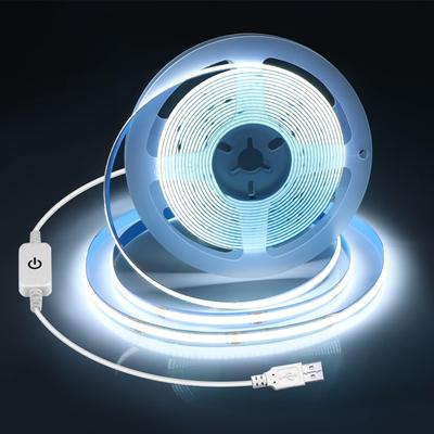 Taśma LED USB 1M-5M 5V 320LEDs/M COB Czujnik dotykowy Ściemnialna taśma oświetleniowa DIY Podświetlenie lustra TV Kuchnia Pokój Nocne oświetlenie