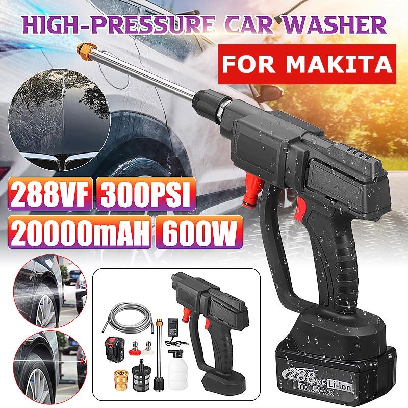 600W 20000mAH Wireless High Pressure Mini Washer Cleaner Car Wash Gun Foam Machine for MAKITA Car Tools