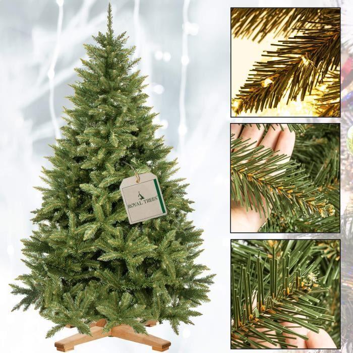 Sapin de Noël artificiel - SPRINGOS - Épicéa du Caucase - 220 cm - PVC - Intérieur