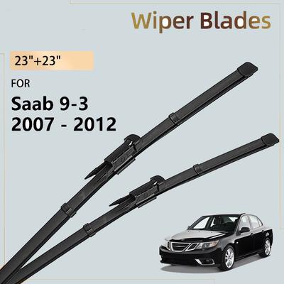 Saab 9-3 9 3 YS3F 2007 - 2012 2011 2010 2009 2008 Kiegészítő Természetes Gumi Autó Első ablaktörlő lapátok Szélvédő Ablaktörlő kefék