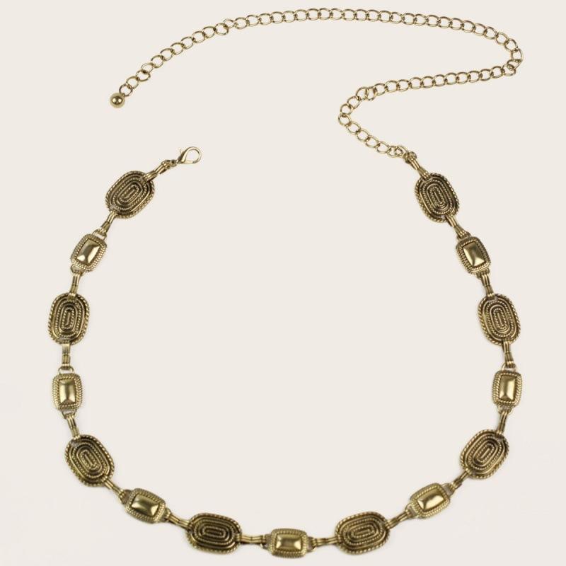 Retro Metal Chic Waist Chain Accessory Ideal For Dresses Sweaters Jeans And