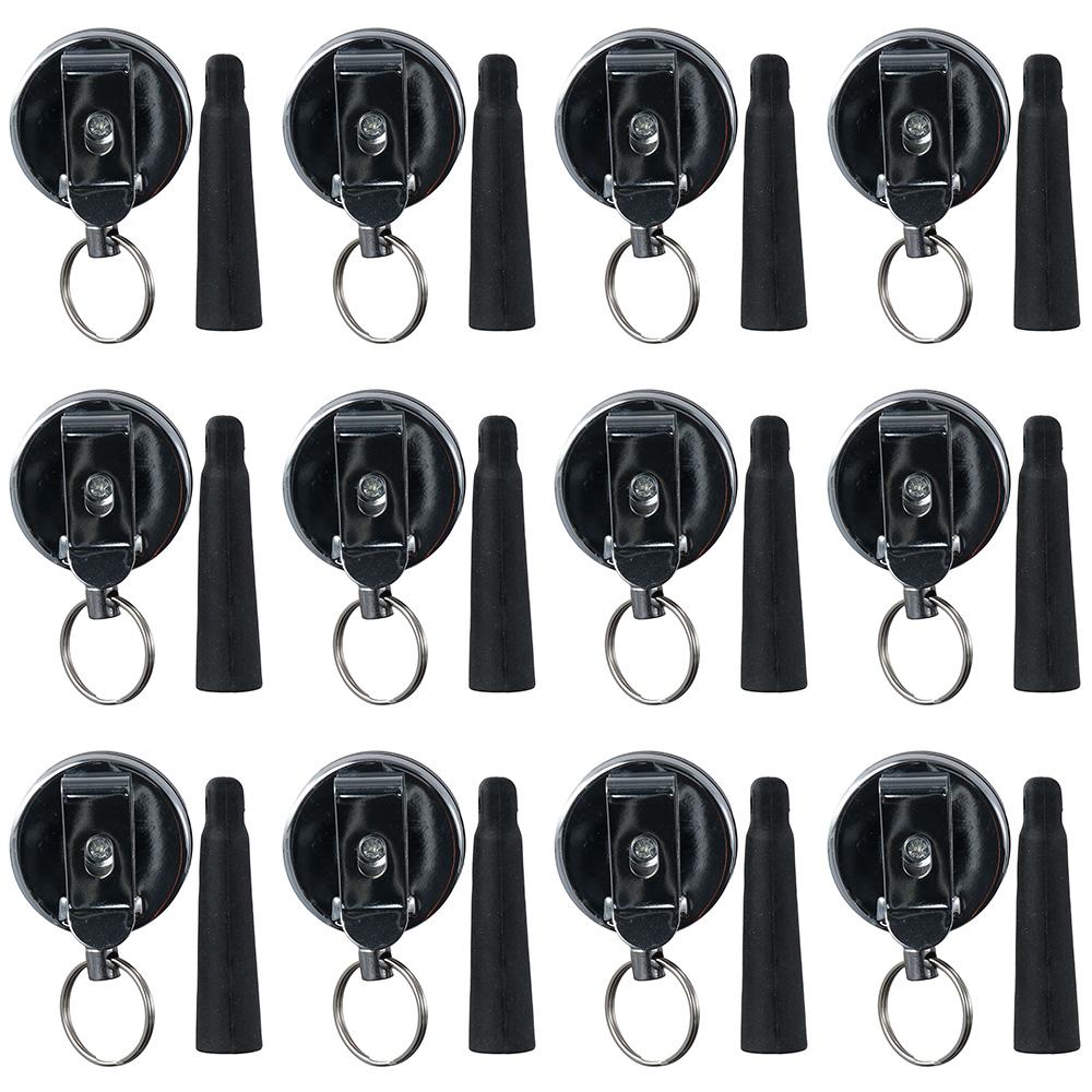 

4 шт., серебристый карабин, зажим из нержавеющей стали, зажим для бейджа, новый держатель для ключей, офис