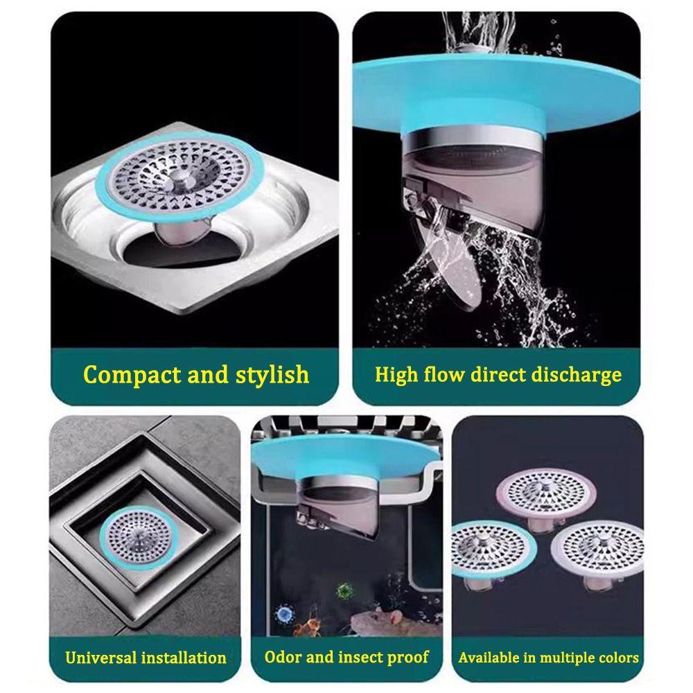 Removable Floor Drain Core Anti Odor Sewer Strainer Plug  Kitchen Bathroom Accessories