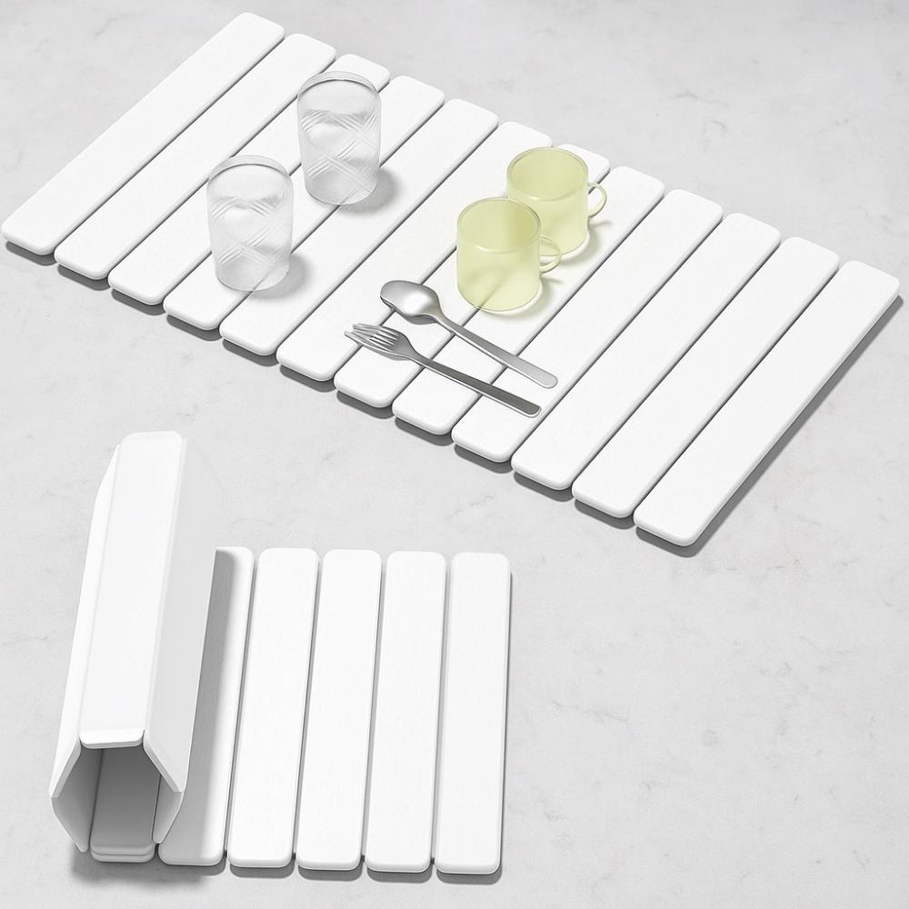 Portable Quick Drying Mat Non-Slip Drain Pad Eco-Friendly Collapsible Mat  Bar