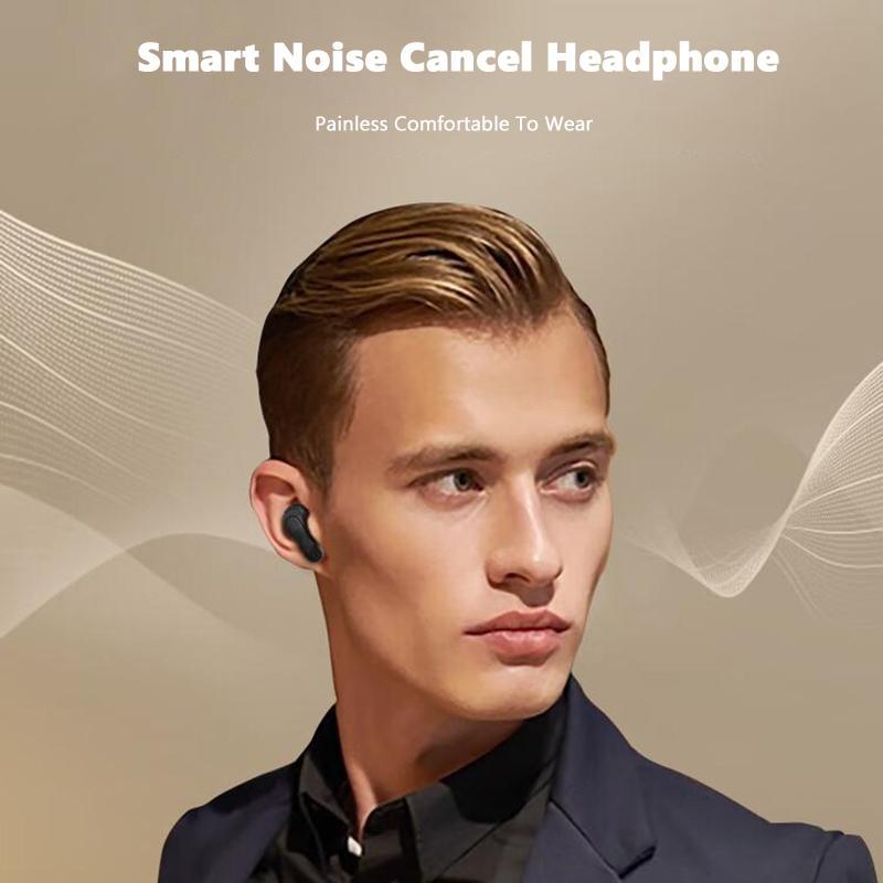 Smart Earphones LCD Touch Screen Wireless Headphone Active Noise Cancel Headset HiFi Stereo Music With HD Microphone For All Smartphone