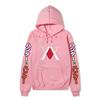 Hunter X Hunter XX Logo Hoodie Color Japanese Vertical Sleeve Print Black Anime Pullover Sweatshirt