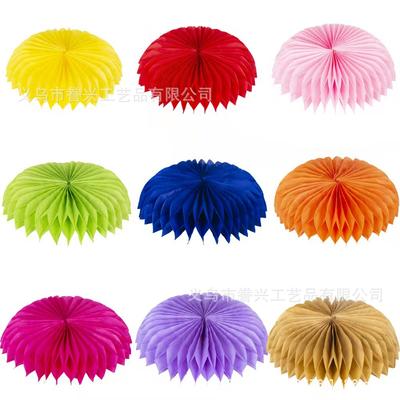 Festive Honeycomb Ornament Birthday Party Theme Decoration 360 Degree Open Fan Table Honeycomb Ball Base Decoration