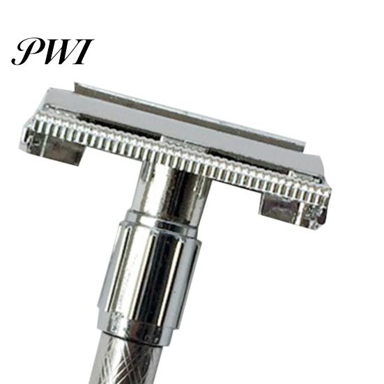 Double Edge Razor with Long Handle Manual Professional Men Facial for Daily