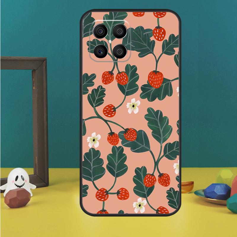 

Милый чехол-клубника для Honor 200 Pro X9b X9a X8b X8a X8 X9 X9c 50 70 90 Lite Honor Magic 5 6 7 Pro Honor Magic5 Lite