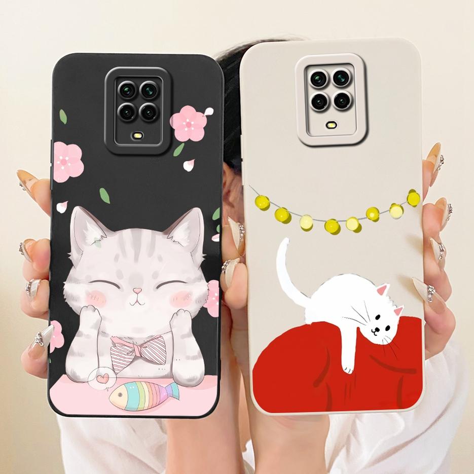 For Xiaomi Redmi Note 9 Pro Max Case Note 9S Cute Cat Cartoon Cover Shockproof Phone Case For Redmi Note 9 Pro Note9 S Soft Bags