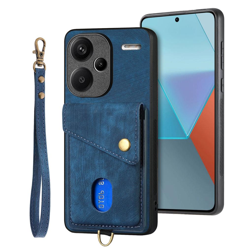 D1 For Xiaomi Redmi Note 13 Pro+ 5G Case Kickstand PU+TPU Phone Cover