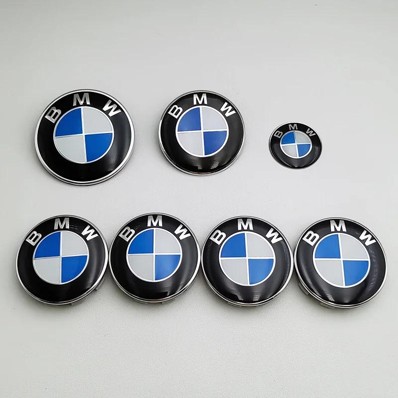 För BMW 7st BMW Emblem Set 82mm 74mm 45mm 56mm 68mm Bil Framhuv Lockemblem Baklucka Emblem Fälgnavskåpor Ratt S