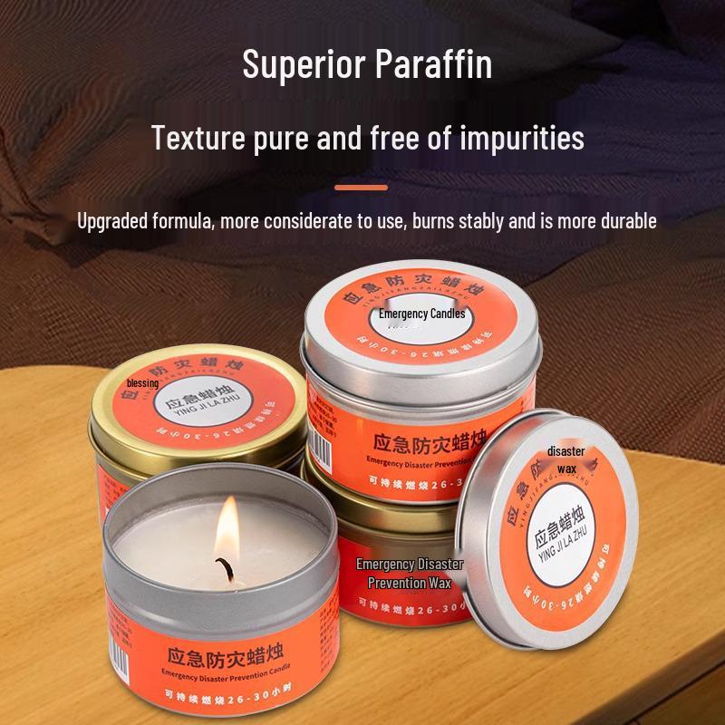 

Свечи аварийные без запаха и дыма: Ветрозащитное, Водонепроницаемое, Освещение для выживания при землетрясении и отключении электроэнергии Gold One Pack (Bare)