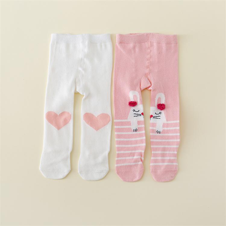 

Колготки для маленьких девочек, весенние повседневные колготки для новорожденных, хлопковые трикотажные чулки для девочек с принтом, 2 шт./компл., От 0 до 12 месяцев S разноцветный