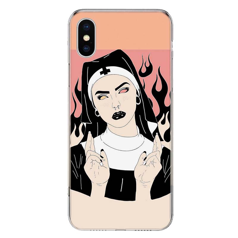 Pink Cat Skull Sorceress Witch Phone Case For iPhone 11 12 13 Mini 14 15 Plus 17 Air 16 Pro Max 16E 7 8 SE 2020 Customized Print