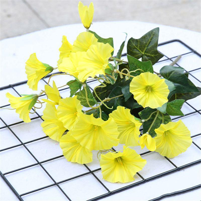 Artificial 35cm Morning Glory Flower Silk Petunia Vine Wall Home Decor