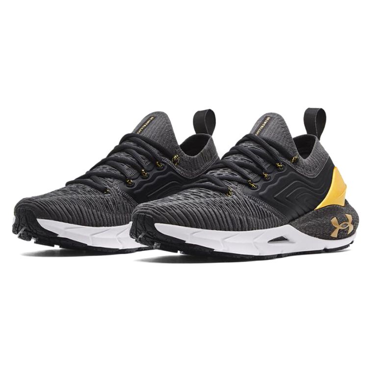 Under Armour HOVR Phantom 2 IntelliKnit Metalická Jet Šedá Zlatá Pánské Tenisky Černá 3025353-100