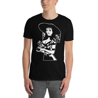 Lydia Gothic Goth Girl Horror Halloween Short-Sleeve Unisex T-Shirt