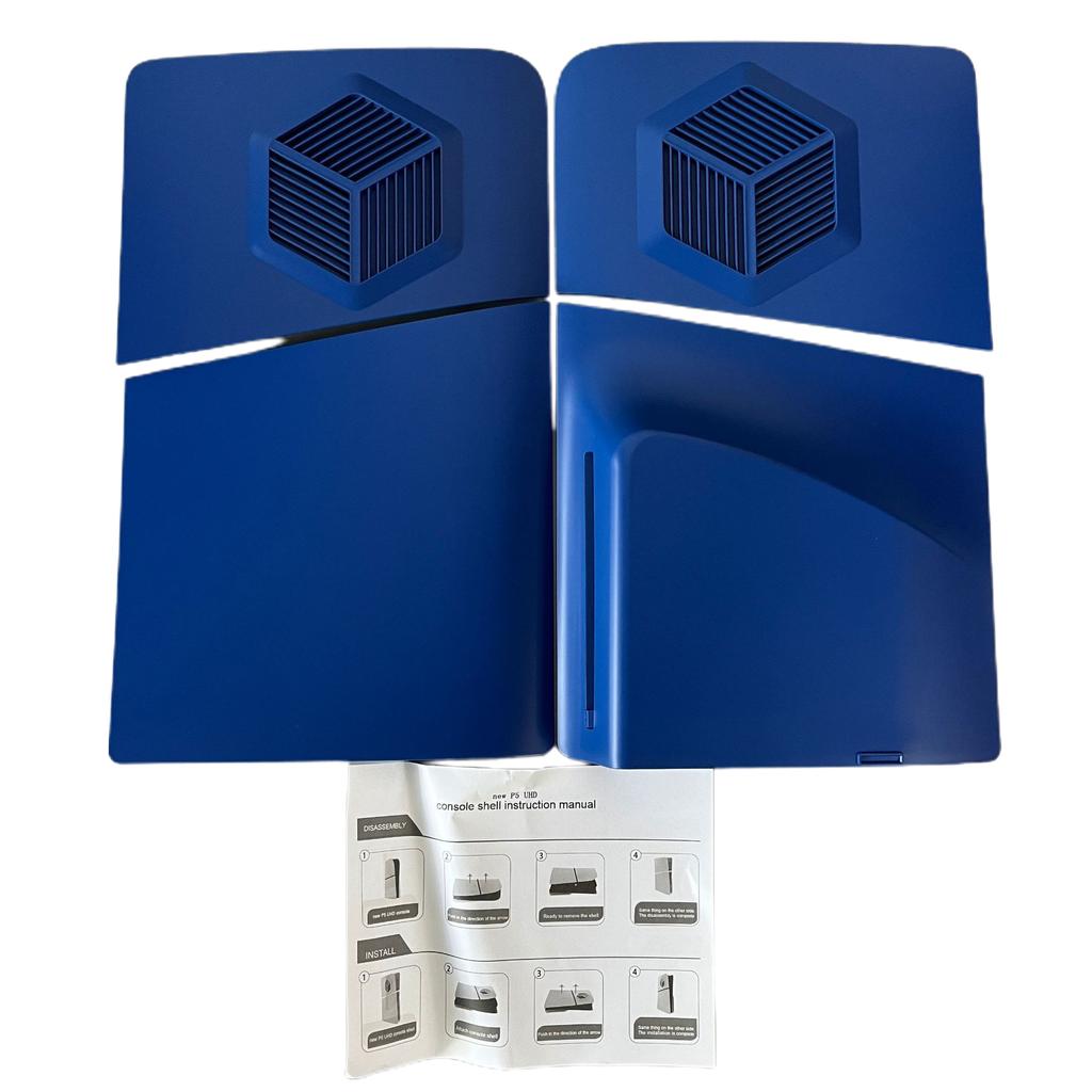 Cubierta de placa frontal de panel de carcasa rígida con protección a prueba de polvo y ventilación, reemplazo de placas frontales para accesorios de juego de PS 5 Slim