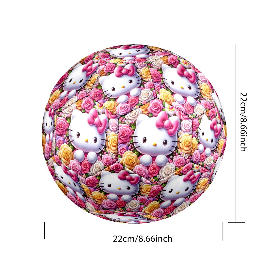 1pc Standard Football Size 5, Soccer Balls, Lovely Cat Pattern Soccer Ball, Machine Stitched, Ball for Training & Outdoor Match