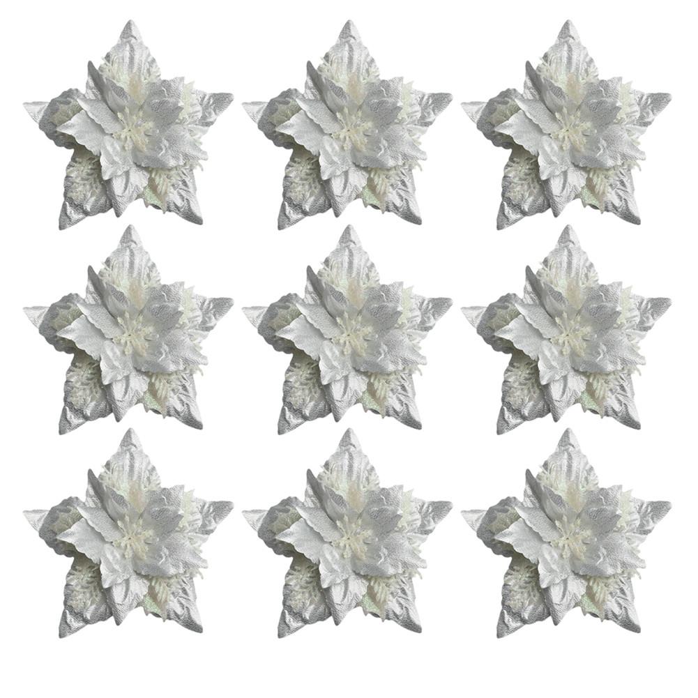 Weihnachtsblumen Party Baum Weihnachten Glitzer Hängende Weihnachtsstern Weihnachten