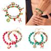 Christmas Bracelet Set With Soft Clay Beads And Holiday Charms For Women Gift Giving