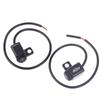 Aluminum Alloy Motorcycle Handlebar Headlight Switch Three-Position Waterproof Switch 12V Fog Spotlight Mirror Mount Switches