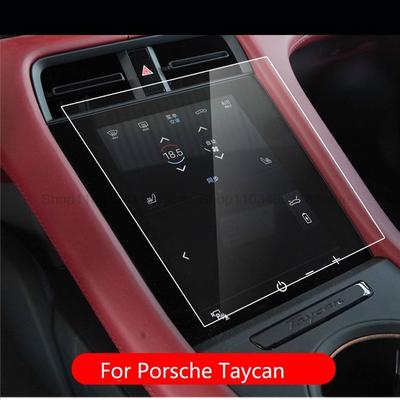 Tempered Glass Screen Protetor Film For Porsche Taycan      8.4 Inch Touchscreen Front Air-conditioning Anti-scratch