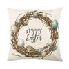 Home Nordic Easter Bunny Pillow Cover Sofa Pillow Bedside Pillow Cover Linen Pillow Cover