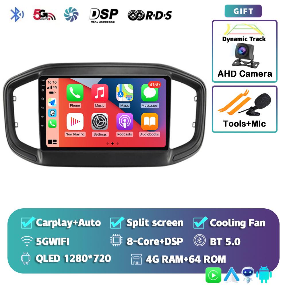 Android 14 Carplay Car Radio For Fiat Strada 2020 - 2021 Multimedia Video Player Navigation GPS Stereo 2Din DVD 360 Camera DSP