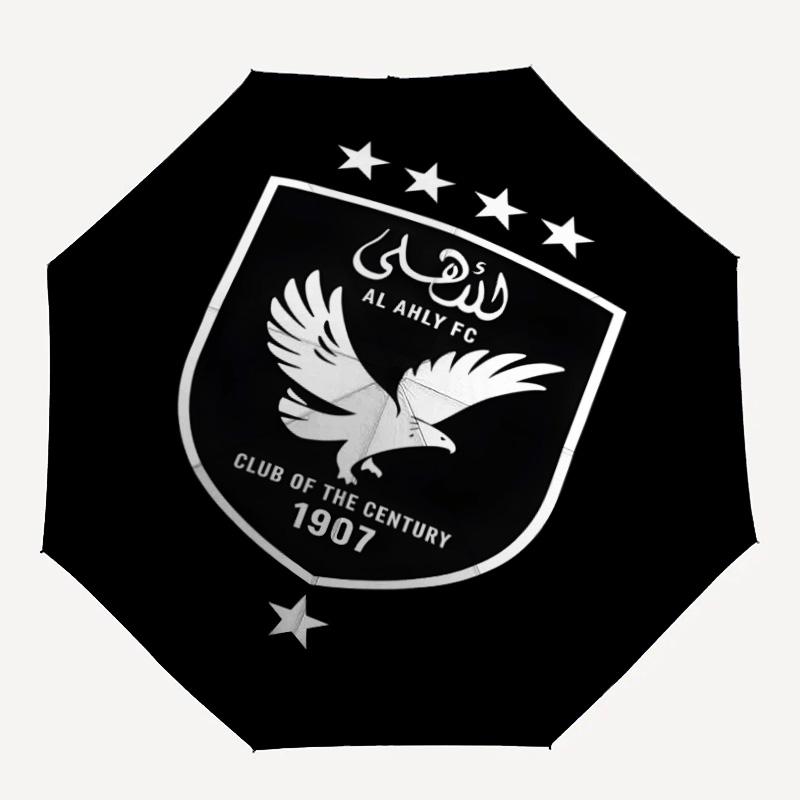 1pc Al Ahly FC Umbrella, Sun Protection, And UV Shielding. It Has Eight Sturdy Ribs for Outdoor Use And Perfect As a Holiday Gift