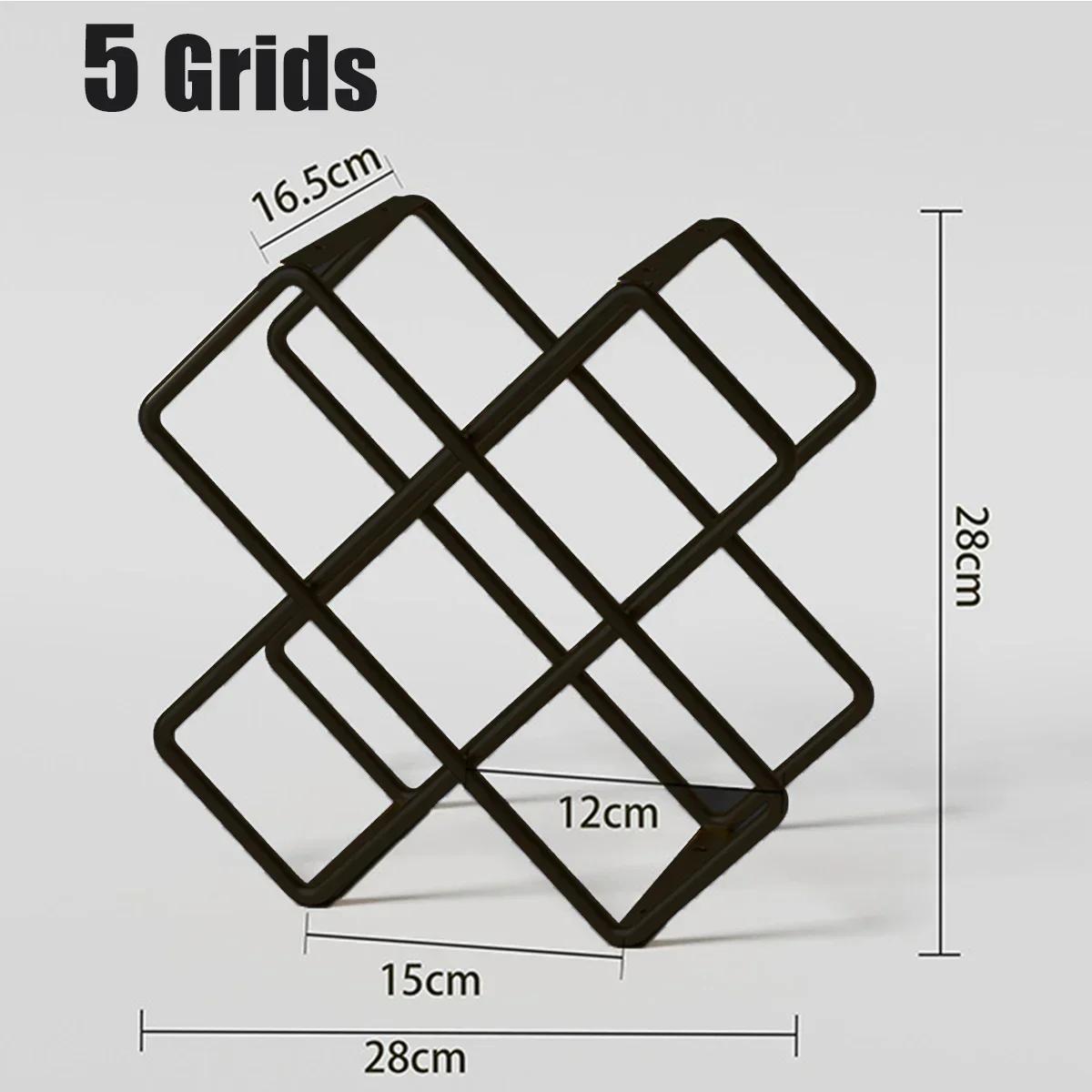 

5-ярусная металлическая винная полка из кованого железа для хранения бутылок красного вина, стойка для демонстрации вина, барная настольная декорация, витрина-шкаф, домашнее украшение