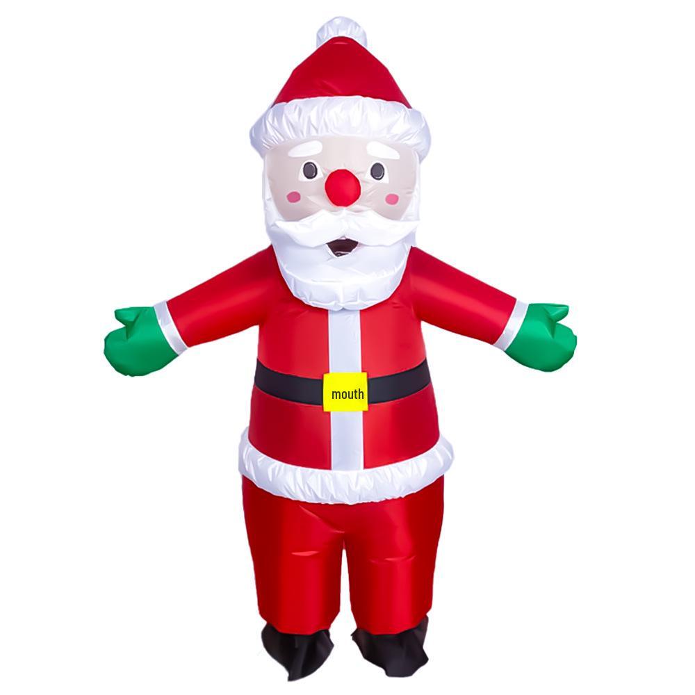 Inflatable Christmas Tree, Snowman, and Reindeer Costume for Festive Parties