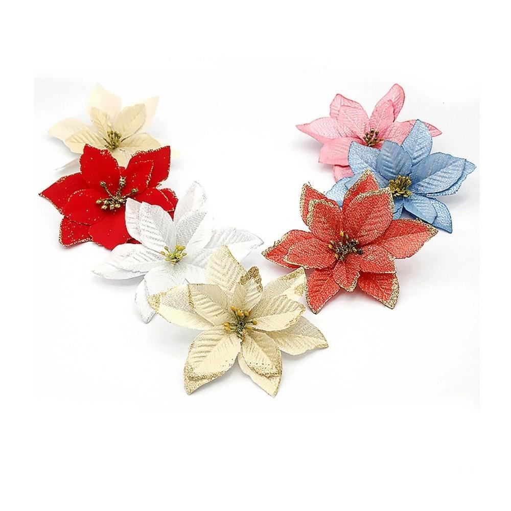 Premium Christmas Decorative Floral Wreath With Glittery Three-layer Design For Festive Cheer