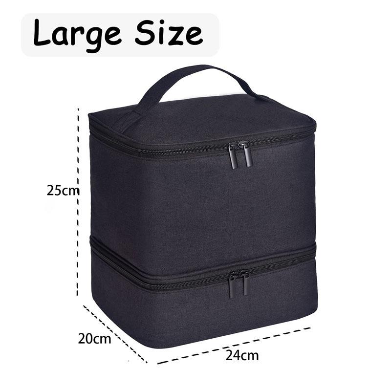 Nail Polish Storage Bag Essential Oil Bag Portable Cosmetic Nail Care Kit Nail Care Tool Storage Box 30 Compartment