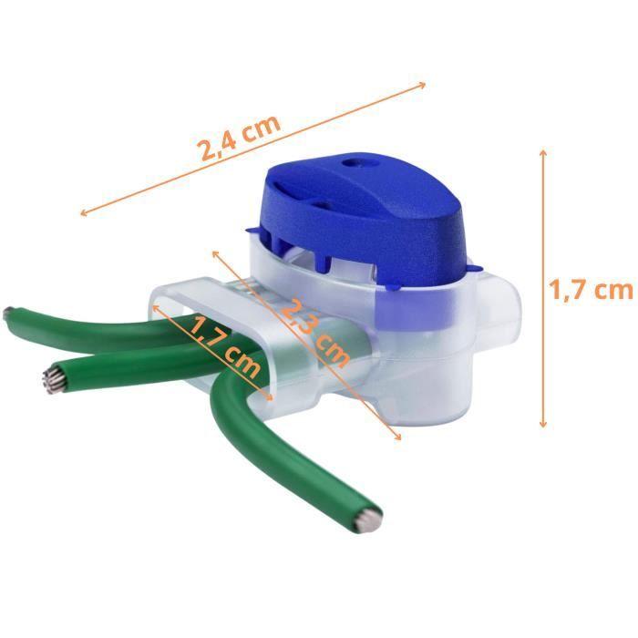 Connecteur de câbles - Phonillico® - Lot de 20 - Étanche - Rempli de gel - Réparation électrique