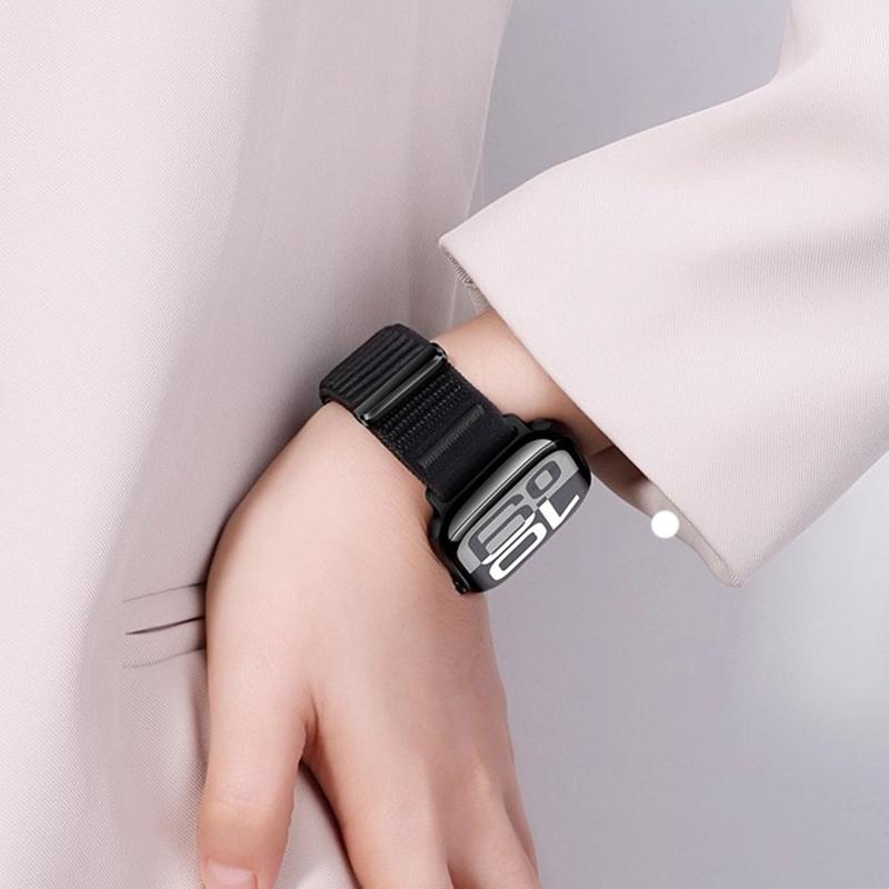 Bracelets for Apple watch 10 band 40mm 49mm 46mm 45mm 44mm 41 Sport Nylon loop Correas iWatch series 9 8 7 6 5 3 SE Ultra2 Strap