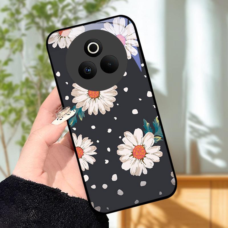 Tempered Glass Phone Case For OPPO Realme P3 Pro 5G Funda Shockproof Hard PC Shell Back Cover For Realme P3Pro RMX5032 Coque