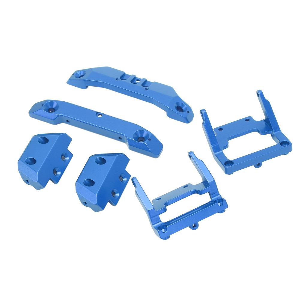 RC 1 18 Bumper Replacement Aluminum Alloy RC Front Rear Bumpers Plates Upgrade Parts for Traxxas Latrax Teton 1 18 Blue
