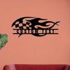 Metal Race Flag Wall Art Personalized Name Sign Home Decor Custom