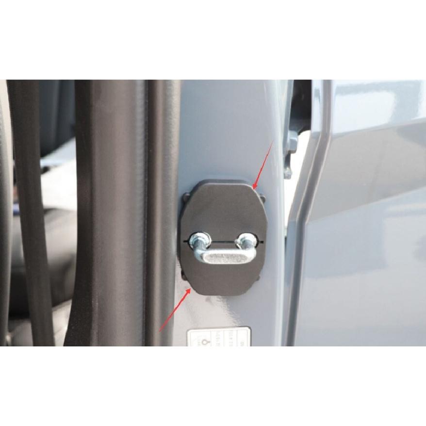 For Hyundai Elantra 2021-2023 Matte Black Door Lock Protection Cover Trim 4PCS