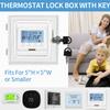 Transparent Thermostat Cover With Lock Acrylic Thermostat Lock Box With Keys Ac Lock Box Cover Thermostat Guard For Home