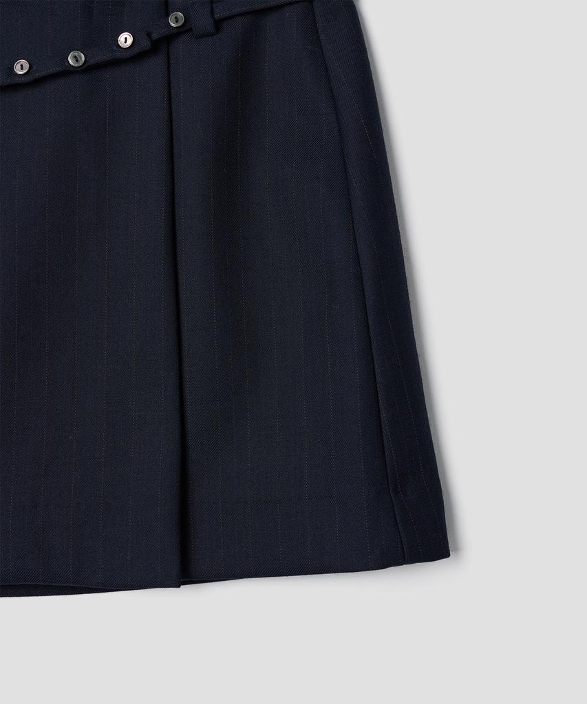 Tudment Mini Wrap Skirt Navy
