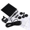 1.2W Solar Powered Fountain Water Pump with 6 Nozzles Solar Fountain Solar Panel Water Pump for Bird Bath Ponds Garden Fish Tank