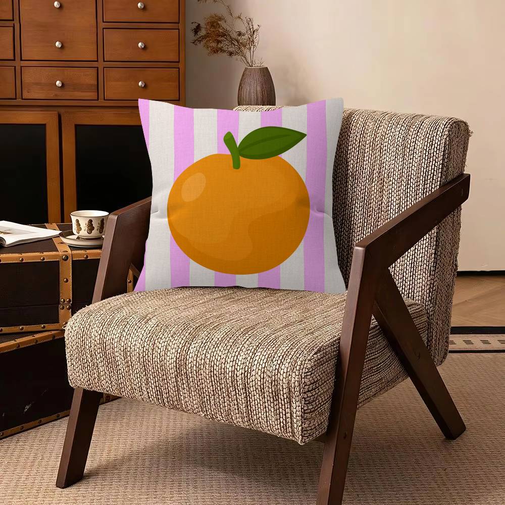 Cute Anime Fruit   Cushion Cover Pillowcase Upholstery Sofa Throw Pillow Home Decor Pillowcas
