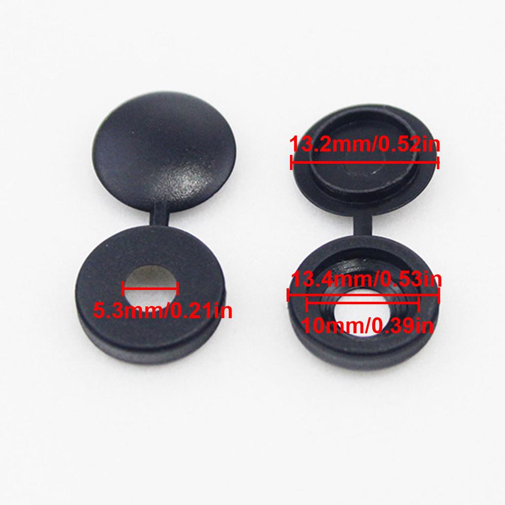 100 stk Selvskruende skrue Krysslokk Dekorativt hullplugg Selvskruende skruehette