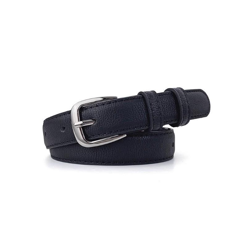 Casual Mens Pu Leather Belt With Alloy Buckle For Young Adults Summer Fashion