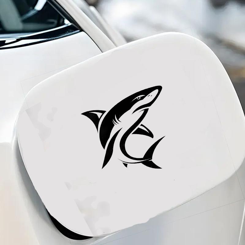 2D Flat Stickers Car Pattern Stickers Available in Various Sizes. Shark Pattern Stickers Are Suitable for Car Tail, Motorcycle Surface,