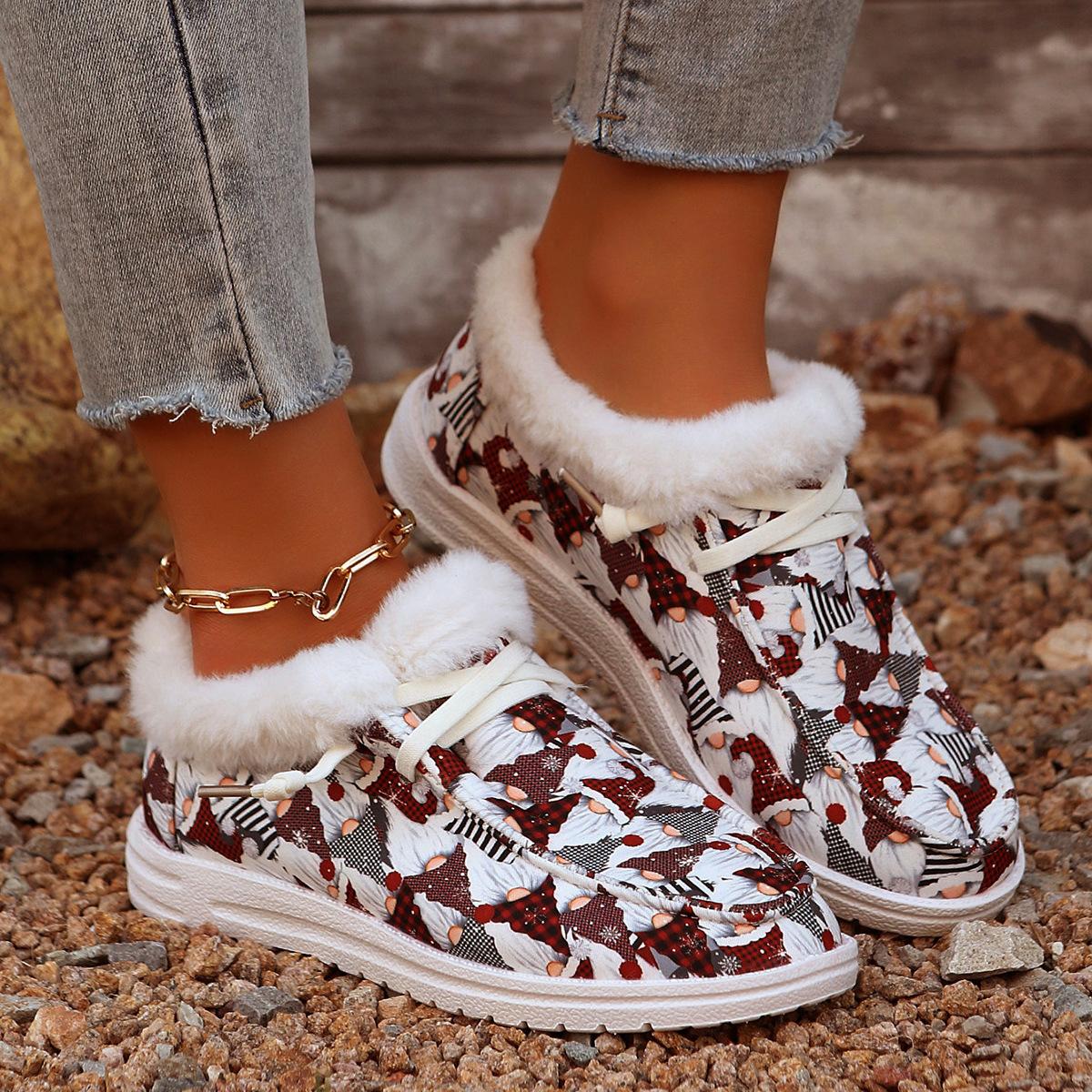 

Женские зимние ботинки на плоской подошве, новые зимние ботинки с толстой подошвой, женские, бархатные, утолщенные, мохнатые, размер 43, женские, теплые, хлопковые, обувь 43